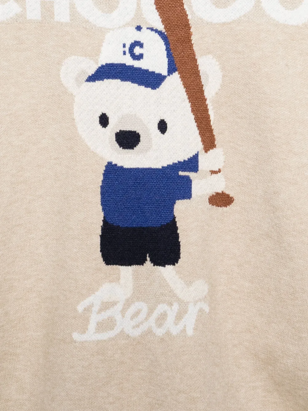 Chocoolate Bear-embroidered Jumper In Neutral
