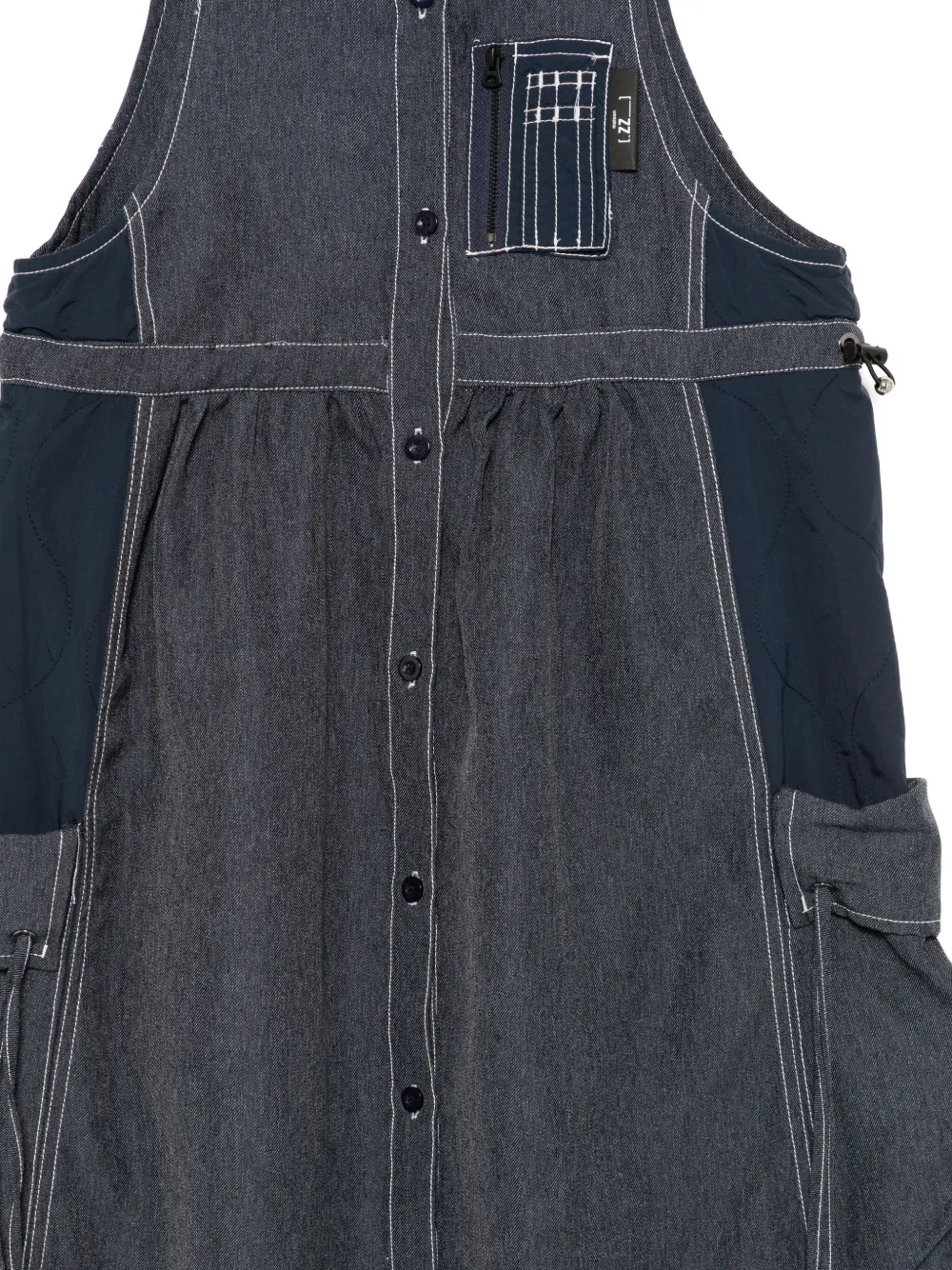 izzue Mouwloze jurk Blauw