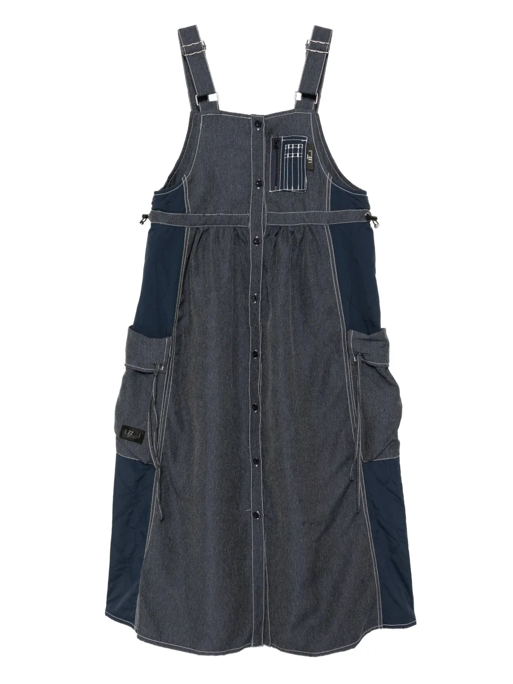 Izzue Mouwloze jurk Blauw