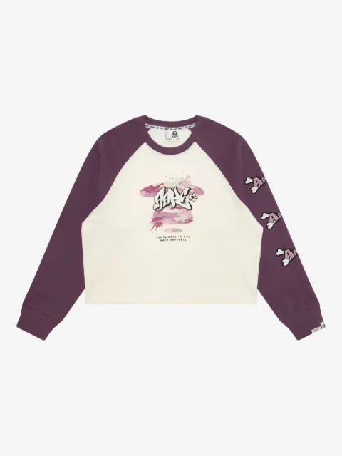 A BATHING APE® graphic-print raglan-sleeve T-shirt