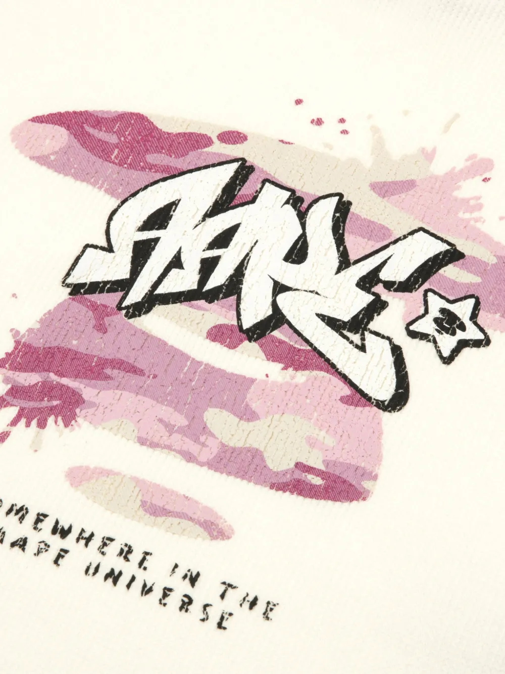 AAPE BY *A BATHING APE T-shirt met grafische print en raglan mouwen Wit