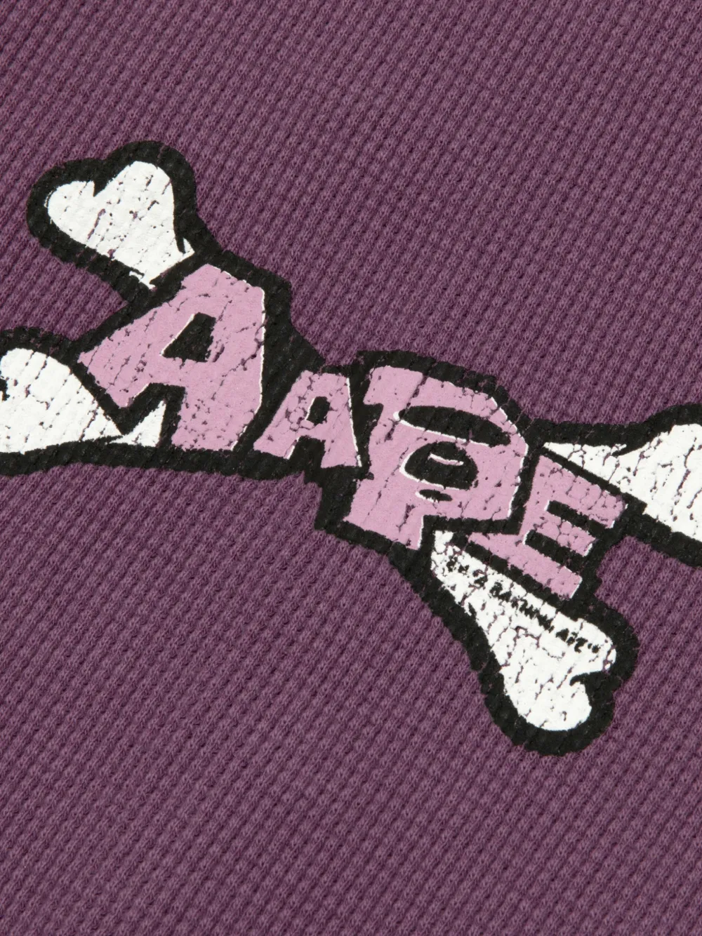 AAPE BY *A BATHING APE T-shirt met grafische print en raglan mouwen Wit
