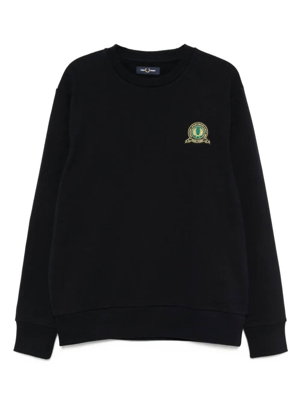 Fred Perry Sweater met tennispatch Blauw