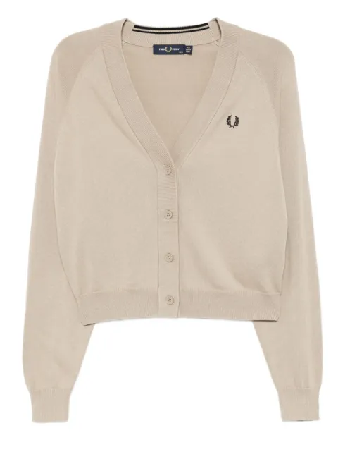 Fred Perry logo-embroidered cardigan