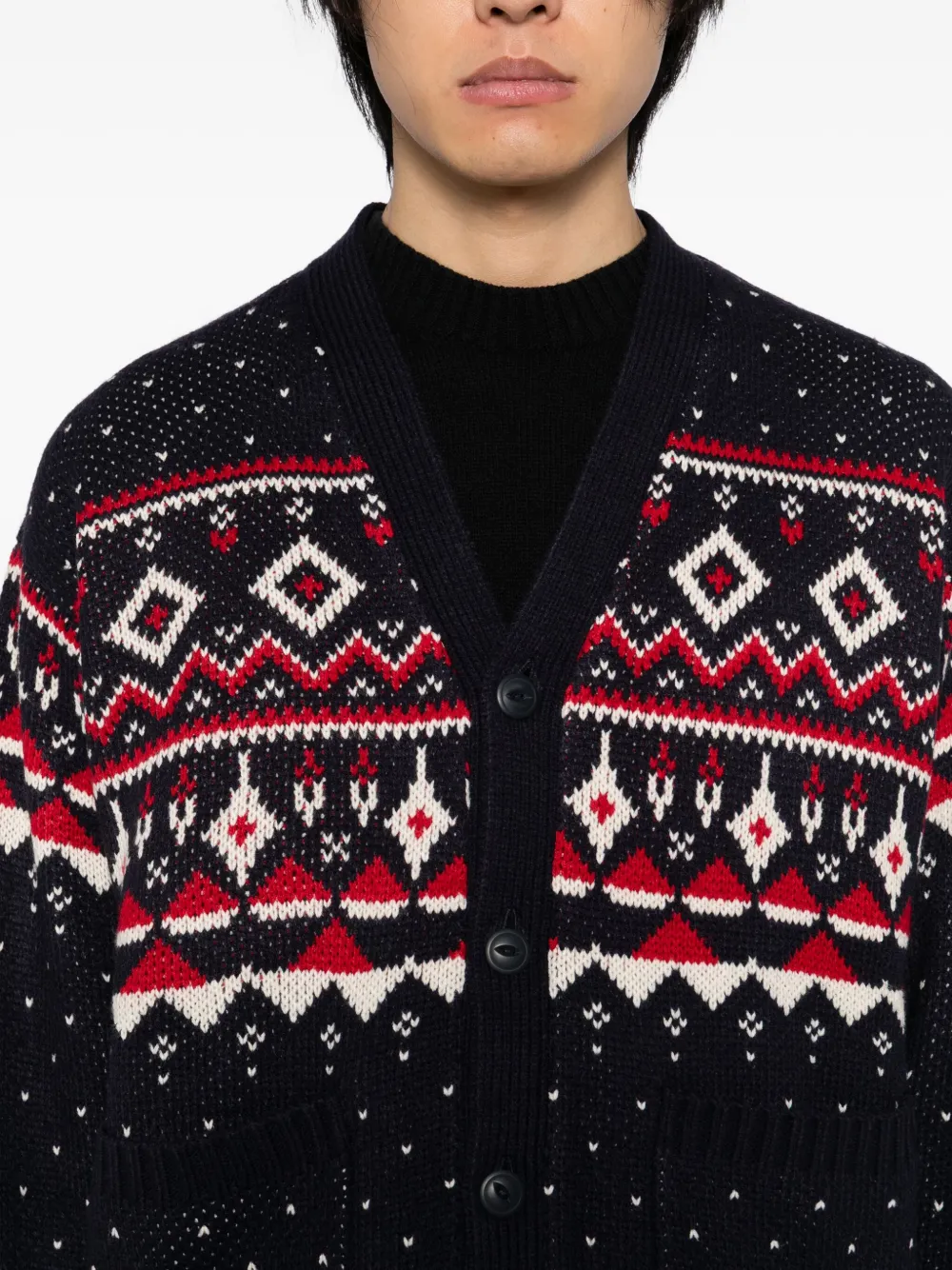 CHOCOOLATE Vest met logopatch Blauw