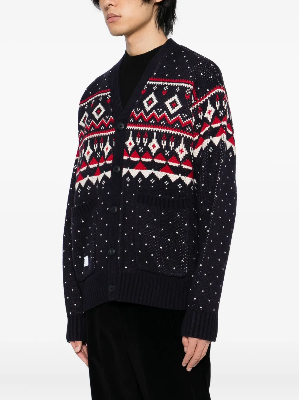 CHOCOOLATE Vest met logopatch Blauw