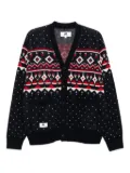 CHOCOOLATE logo-patch cardigan - Blue