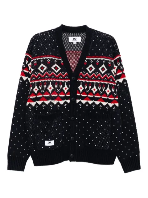 CHOCOOLATE logo-patch cardigan