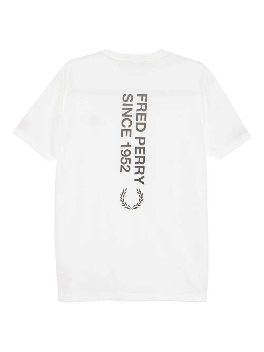 Fred Perry logo-print T-shirt Wit