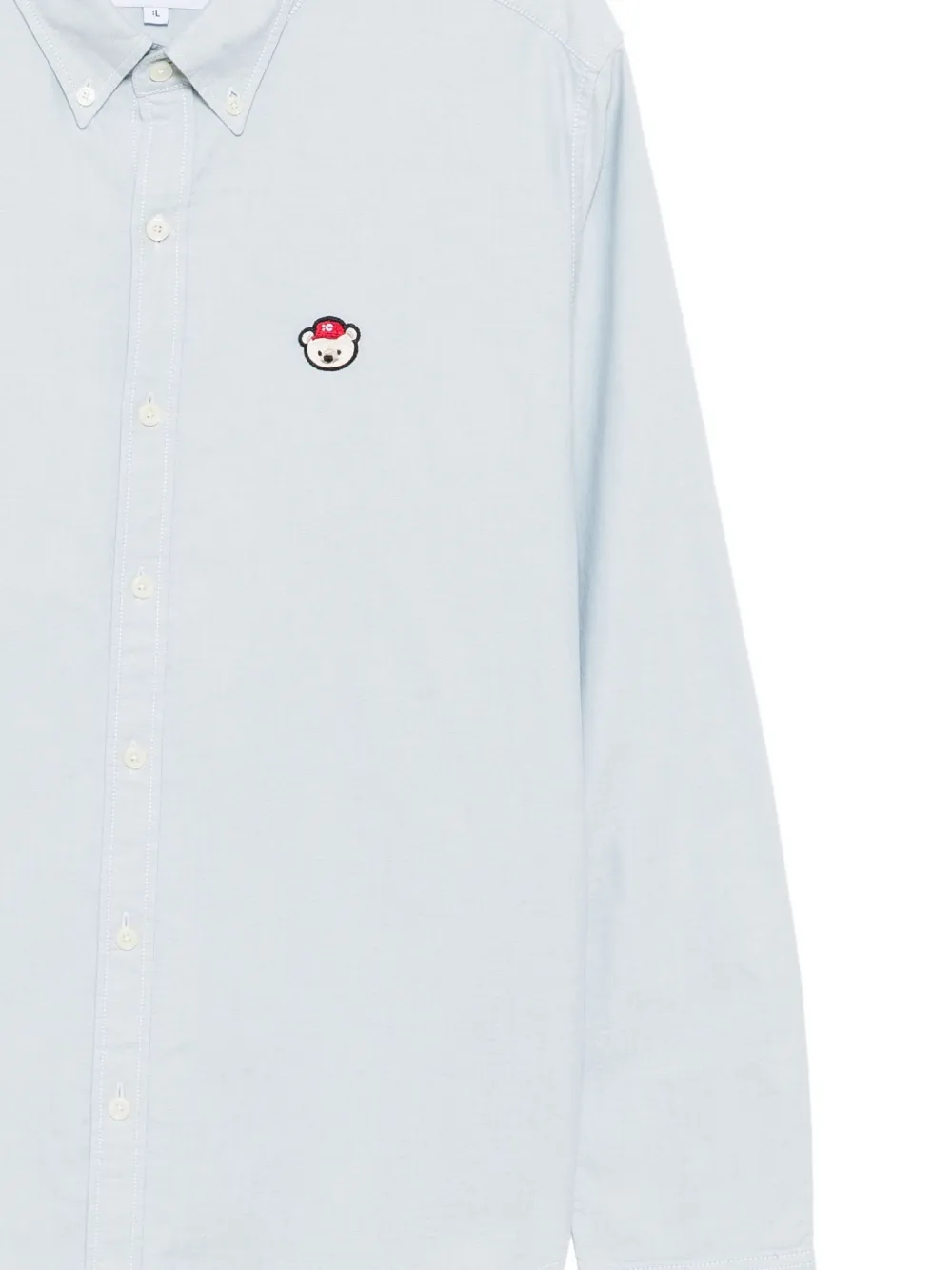 CHOCOOLATE Overhemd met geborduurd logo Groen