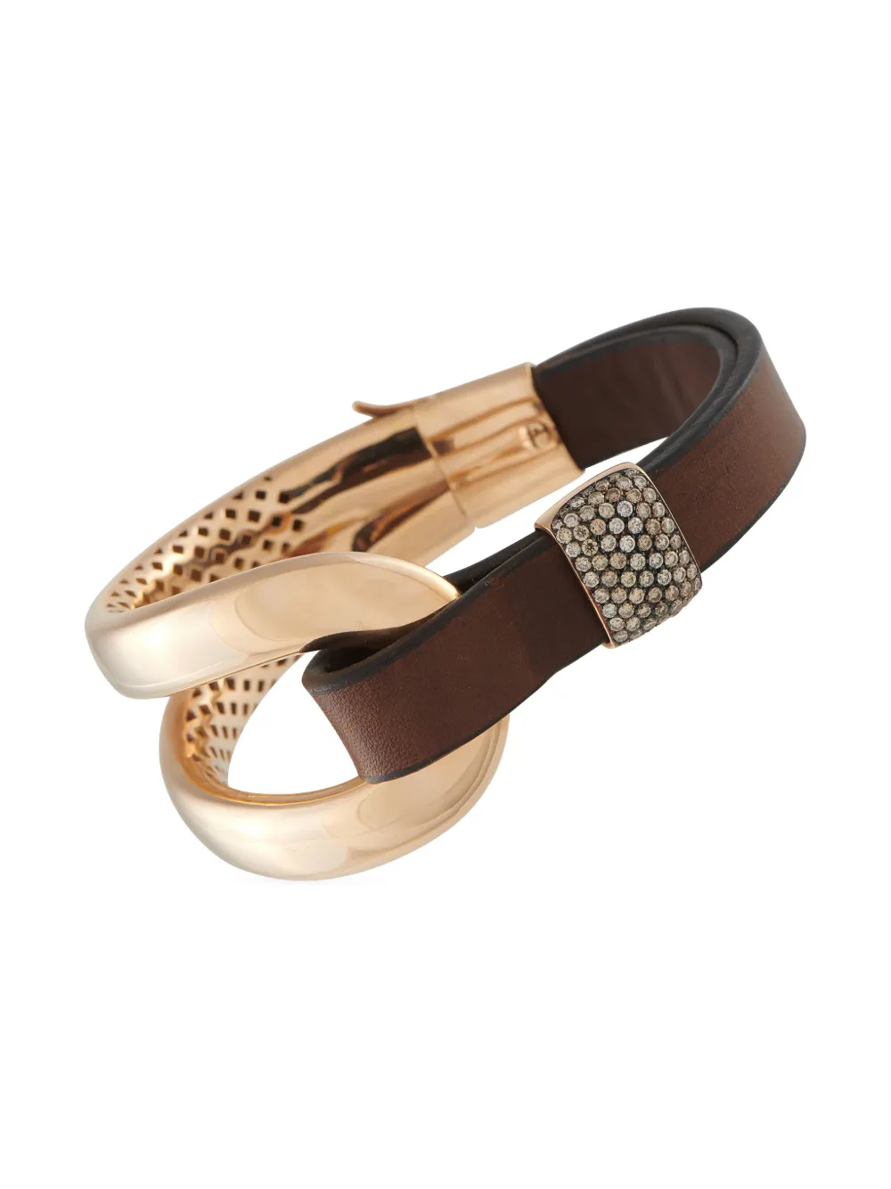 PAPIN 18K rose gold diamond bracelet - Marrone