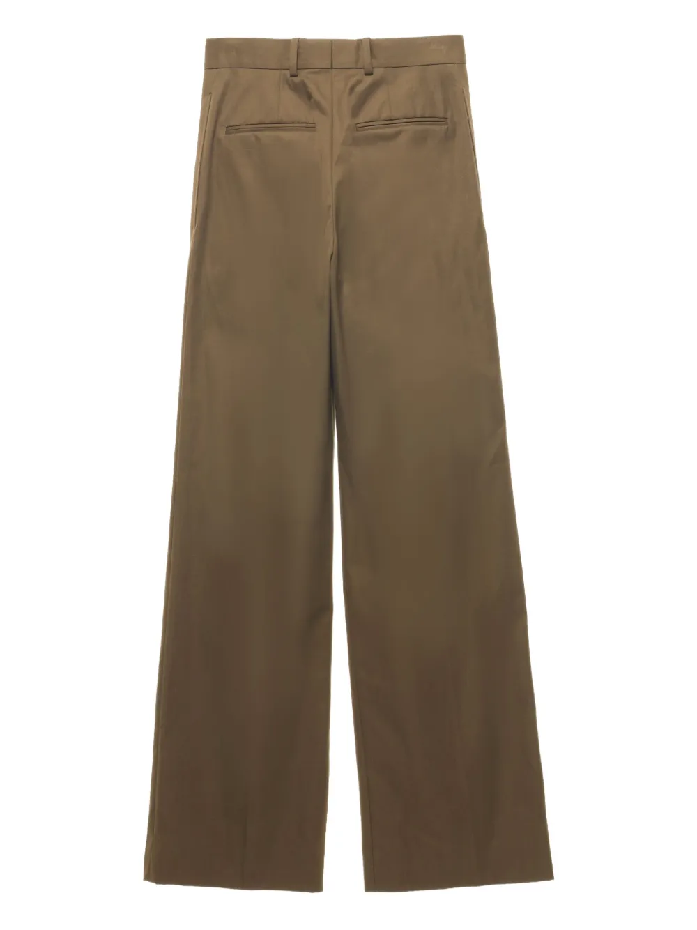 Carven Katoenen broek met geplooide voorkant Bruin