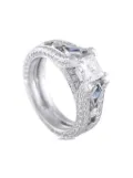 Simon G 14K white gold sapphire and diamond ring - Silver