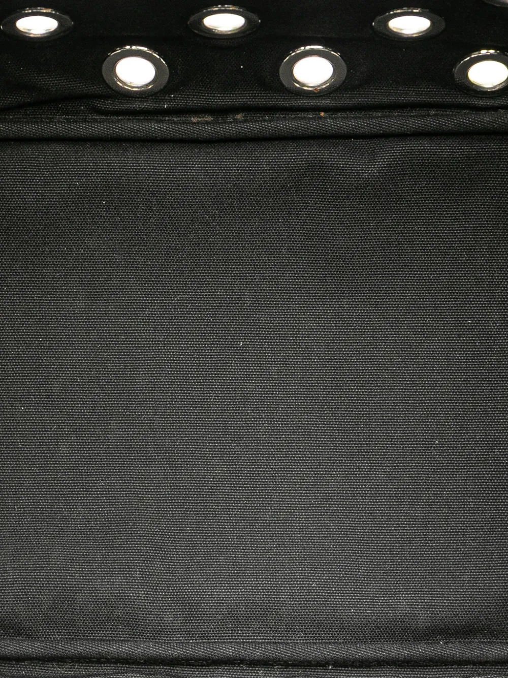 Pre-owned Prada 2013-2025 Canvas Canapa Grommet Satchel In Black