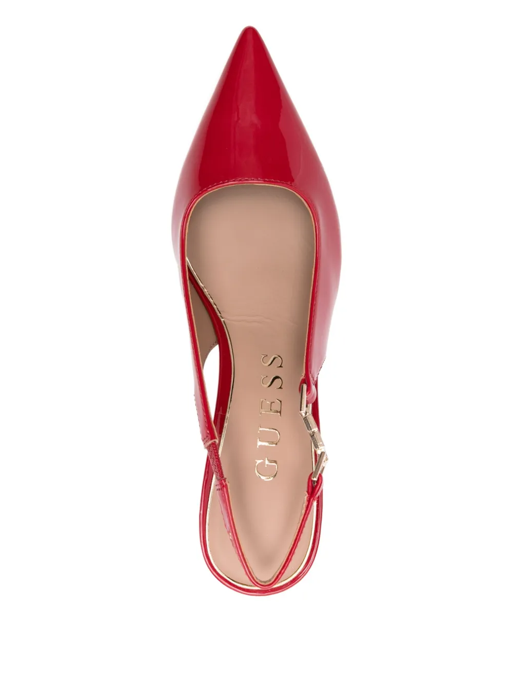 GUESS USA 85mm slingback pumps Red