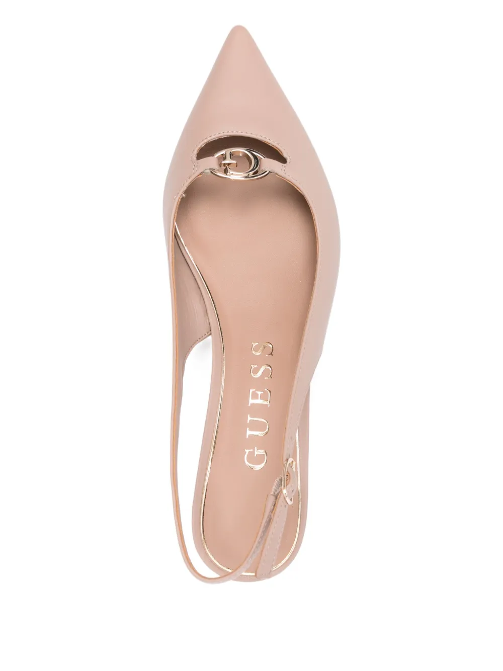 GUESS USA slingback kitten-heel pumps Neutrals
