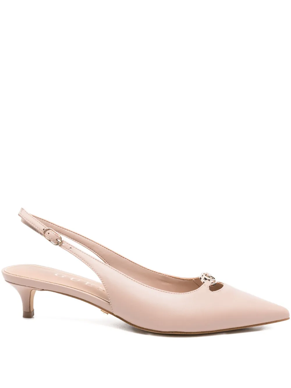 GUESS USA slingback kitten-heel pumps Neutrals