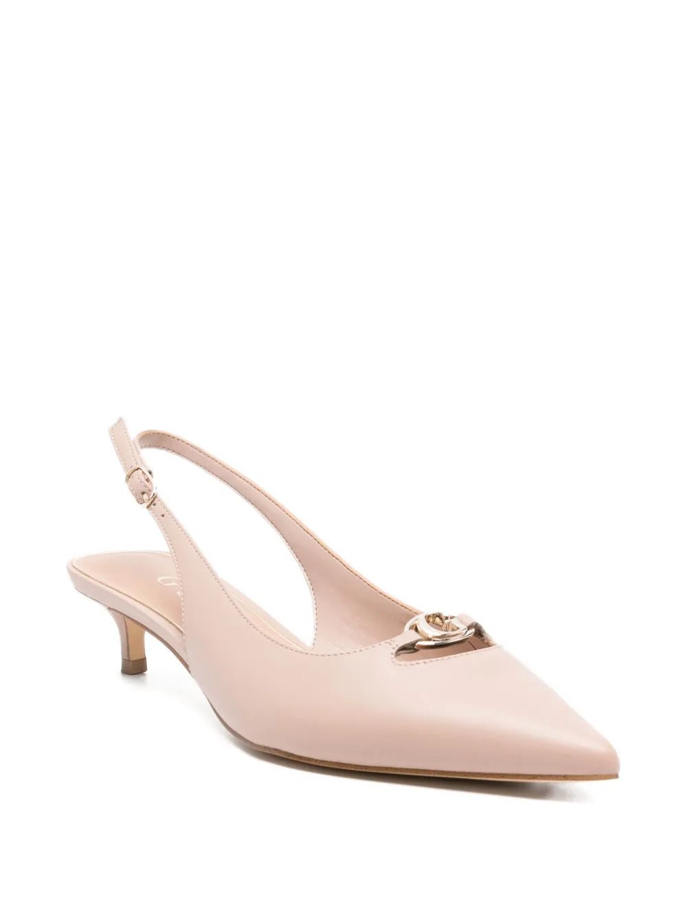 GUESS USA slingback kitten-heel pumps Neutrals
