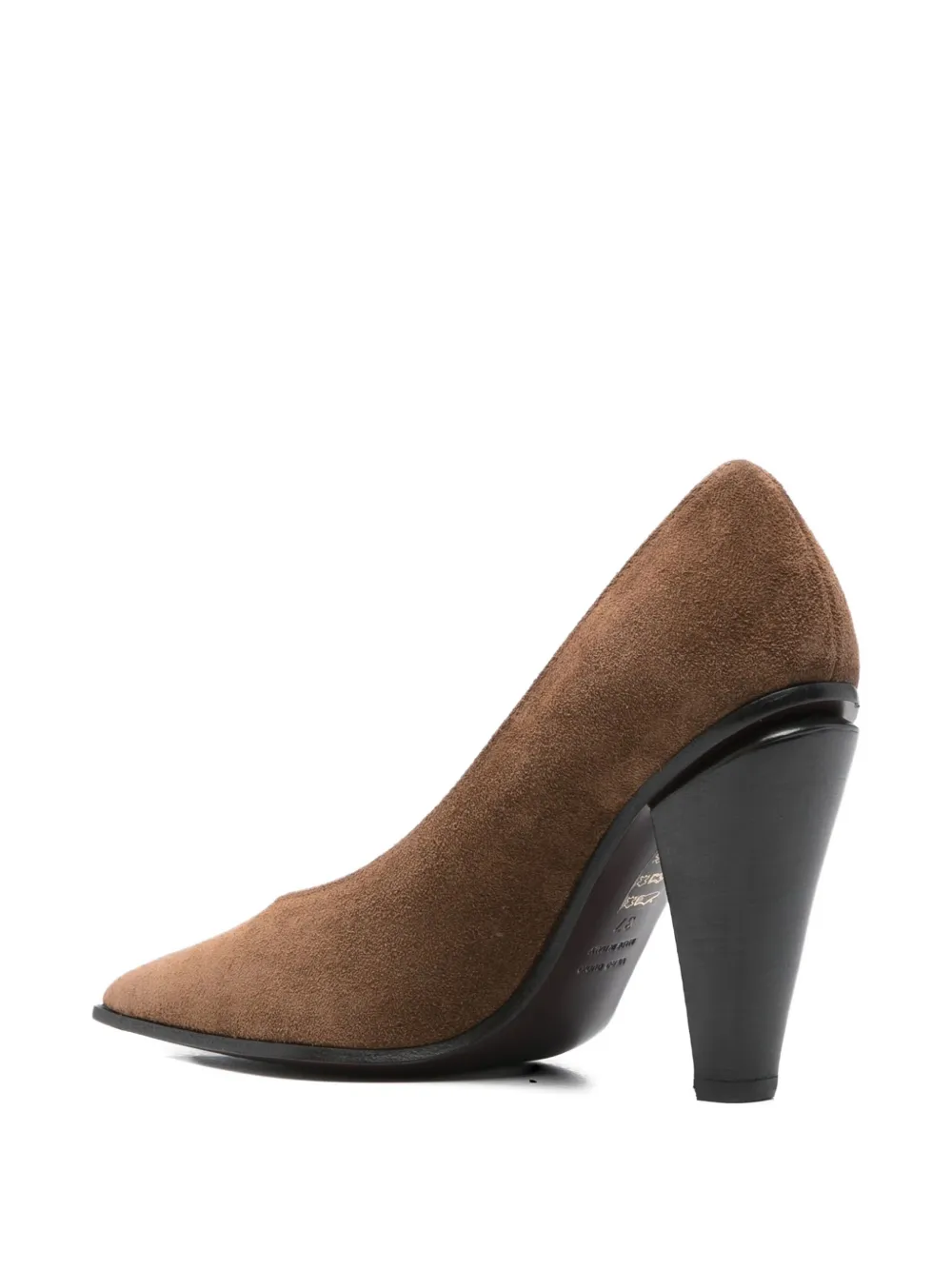 Roberto Festa 95mm Pointed-toe Cone-heel Pumps In Brown