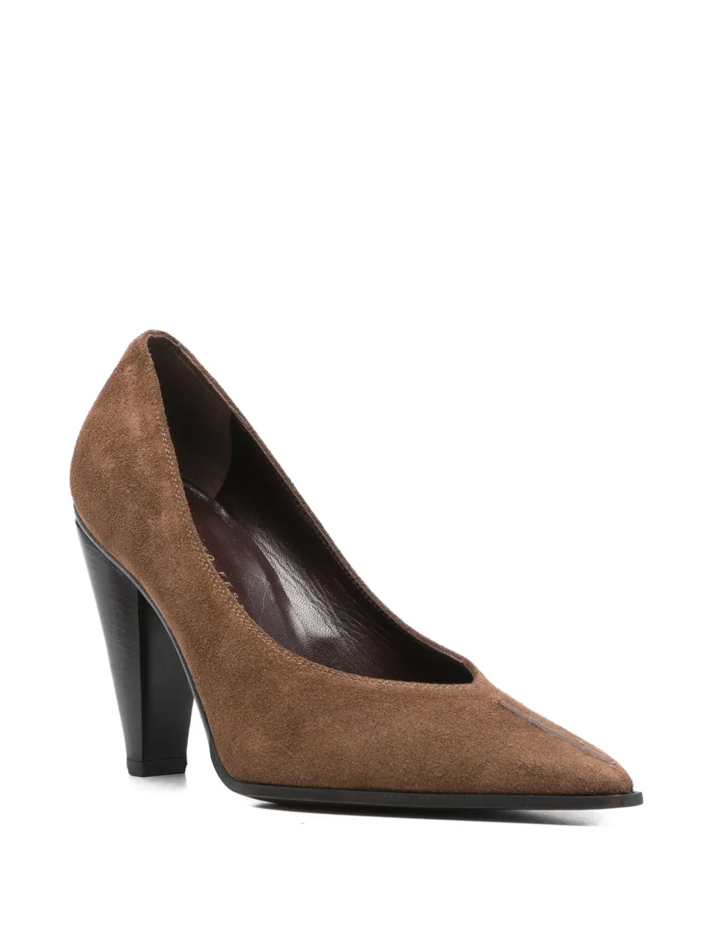 Roberto Festa 95mm Pointed-toe Cone-heel Pumps In Brown
