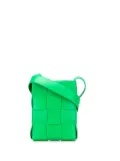 Bottega Veneta Pre-Owned 2012-2025 Mini Nappa Intrecciato Vertical Cassette crossbody bag - Green