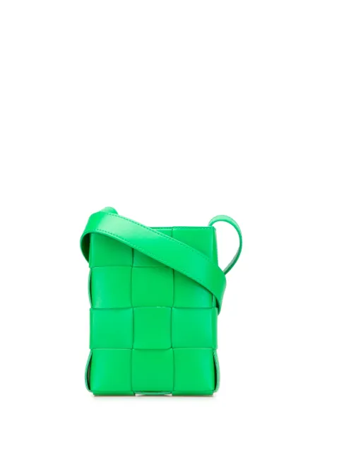 Bottega Veneta Pre-Owned 2012-2025 Mini Nappa Intrecciato Vertical Cassette crossbody bag