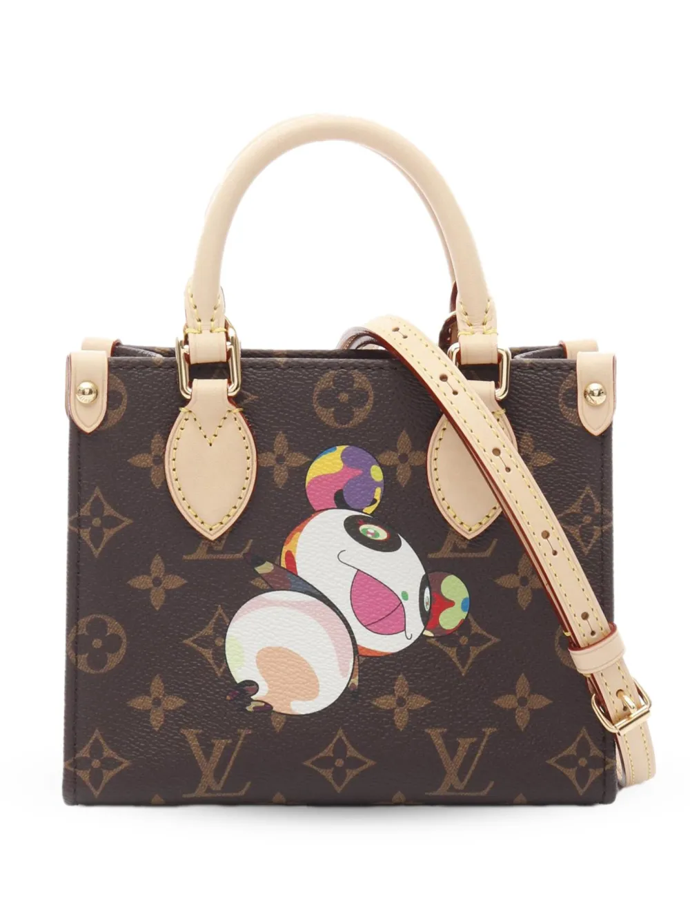 Louis Vuitton Pre-Owned 2021-2025 Takashi Murakami モノグラム パンダ オンザゴーBB Louis Vuitton Pre-Owned 2021-2025 Takashi Murakami モノグラム パンダ オンザゴーBB