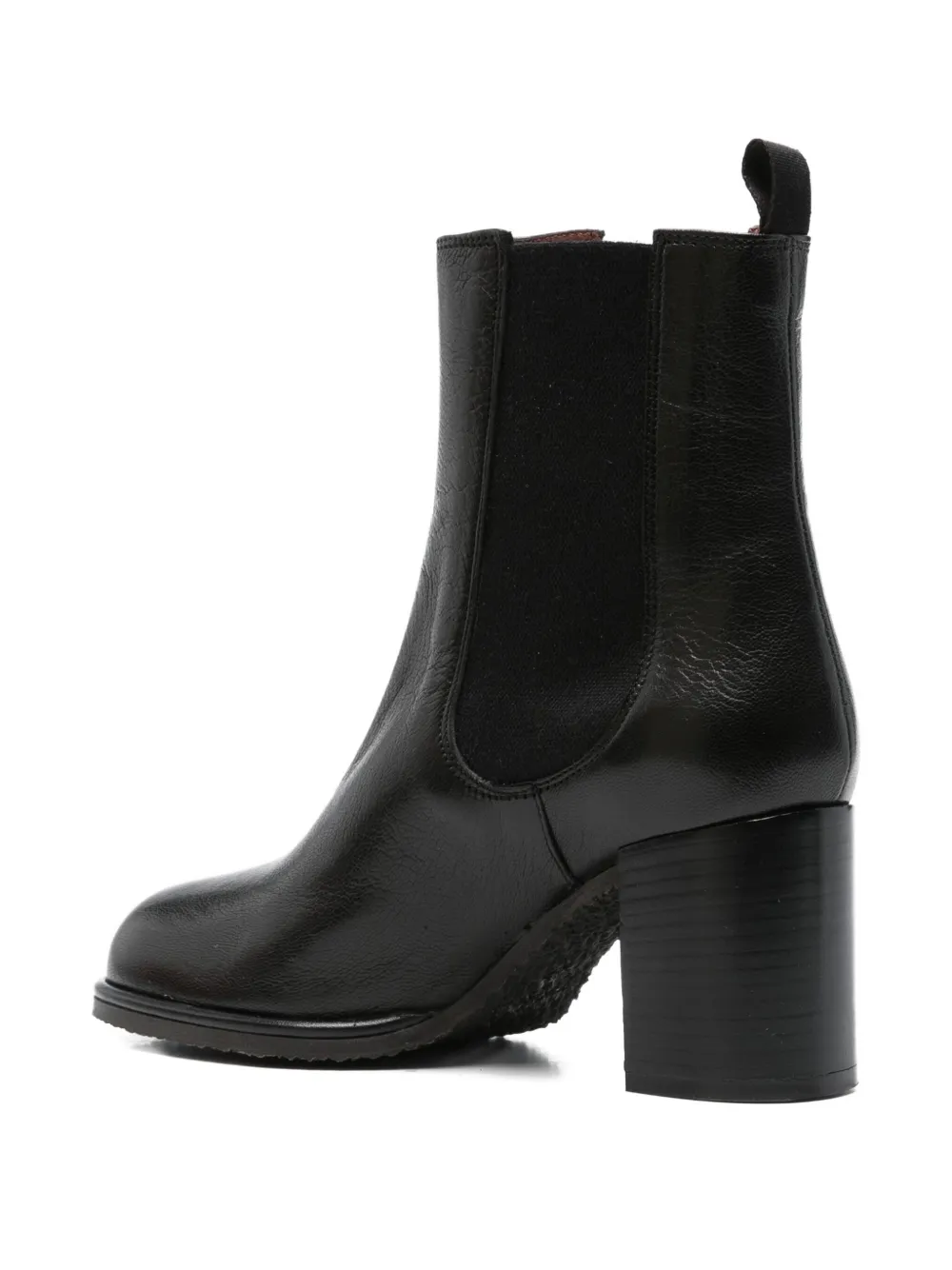 Roberto Festa 70mm Elastic-panel Block-heel Boots In Black