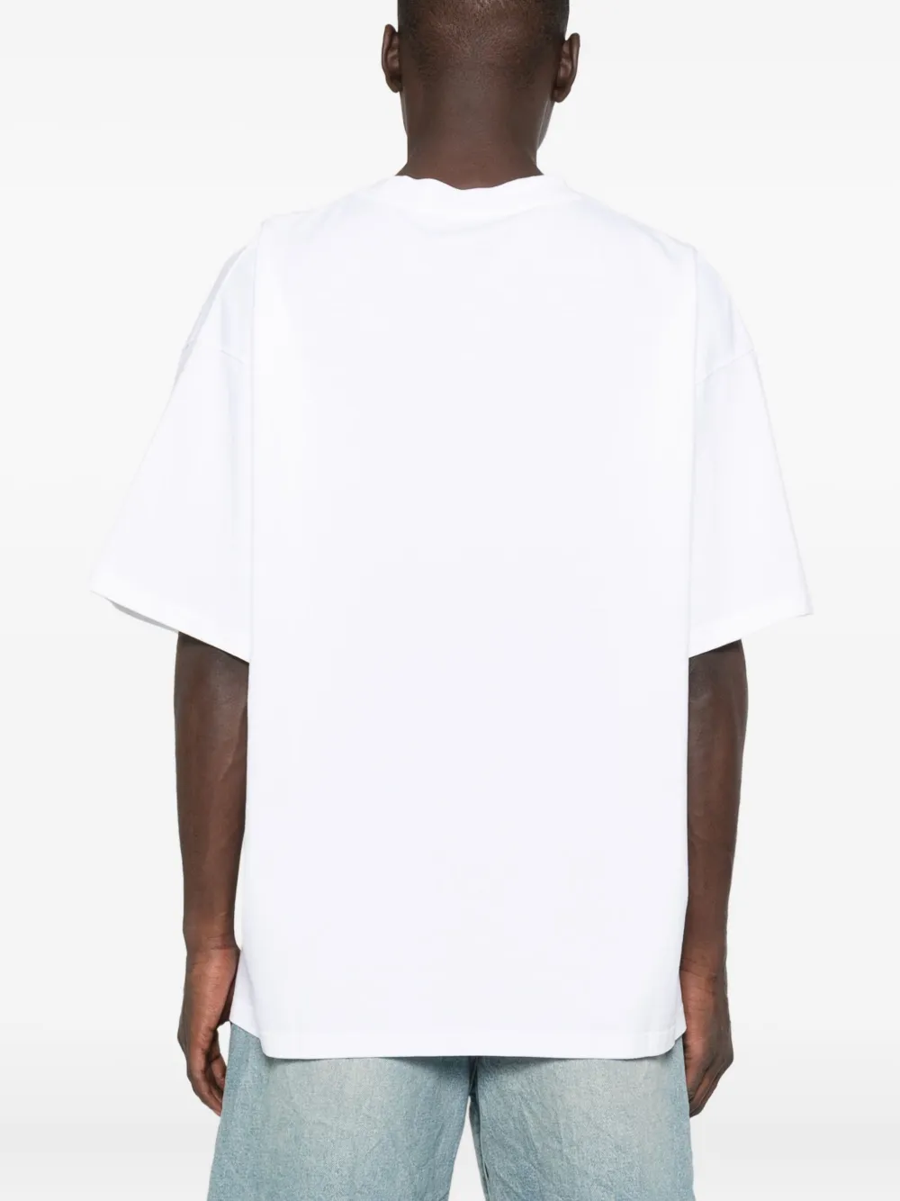 Martine Rose T-shirt met grafische speelkaartprint Wit