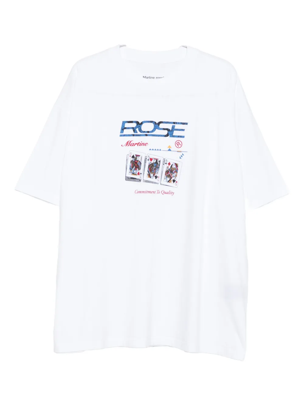 Martine Rose Graphic Print Relaxed Fit T-shirt In White