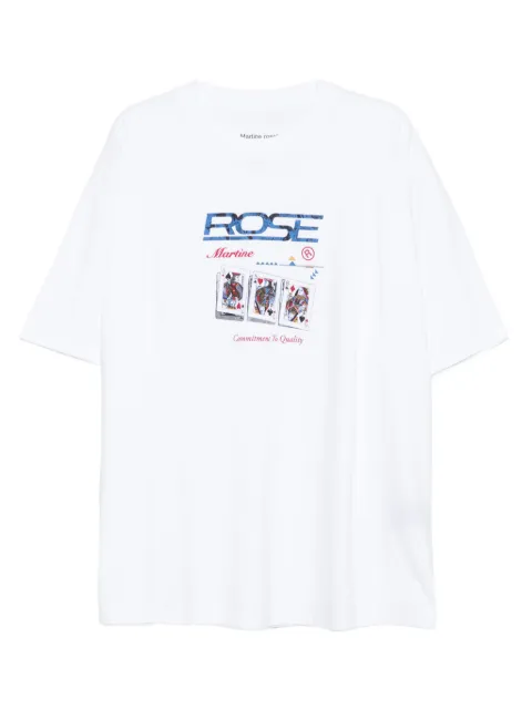 Martine Rose playing-card graphic T-shirt