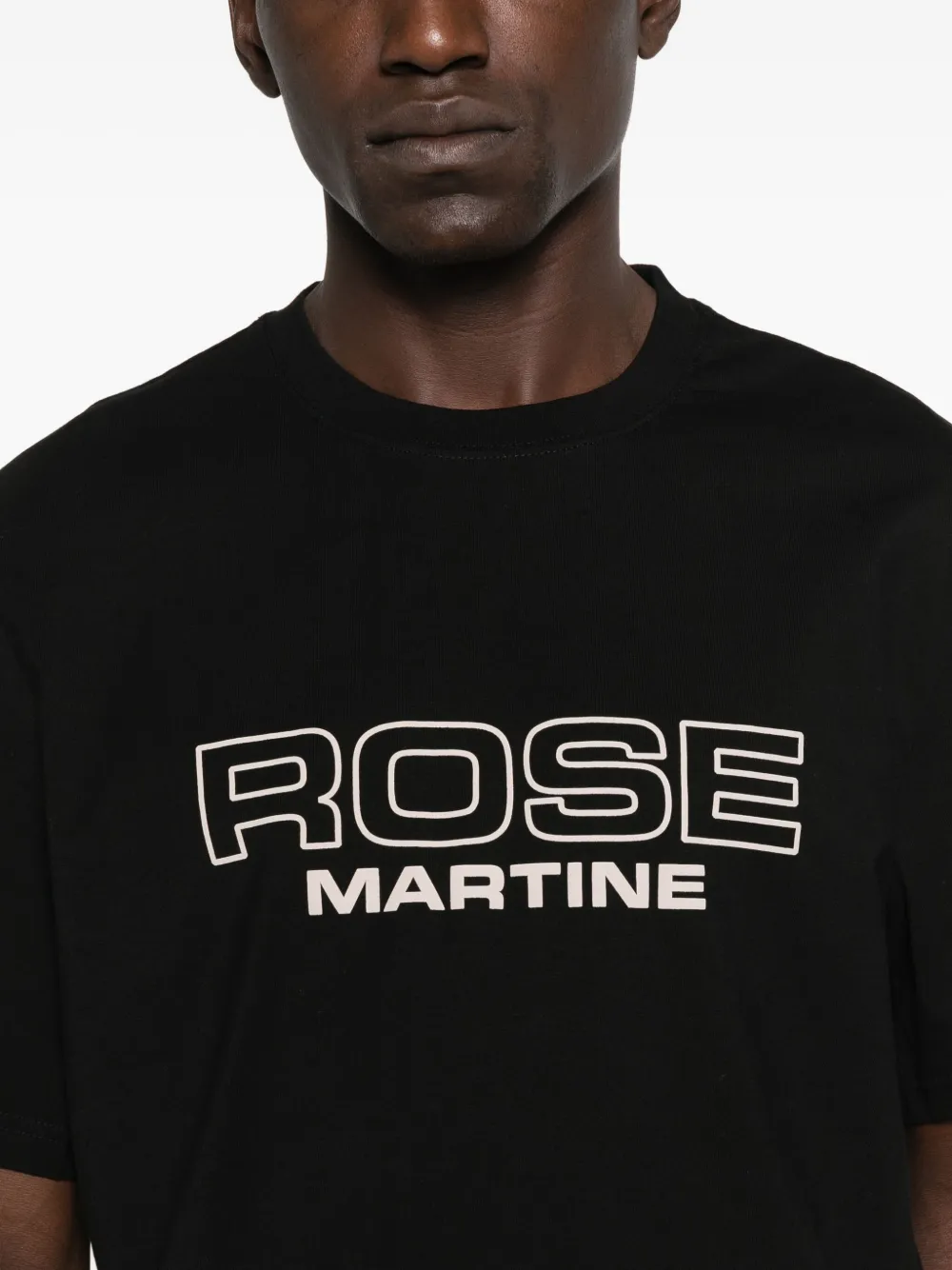 Martine Rose T-shirt met logoprint Zwart