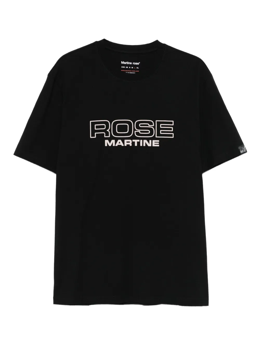 Martine Rose logo-print T-shirt Zwart