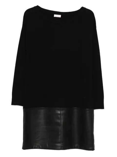 LIU JO panelled knit mini dress