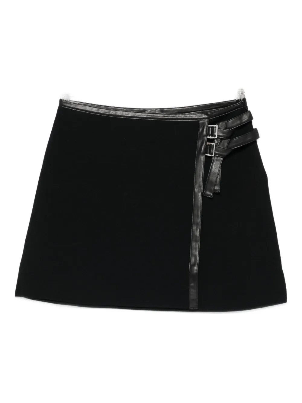Liu •jo Buckled Mini Skirt In Black