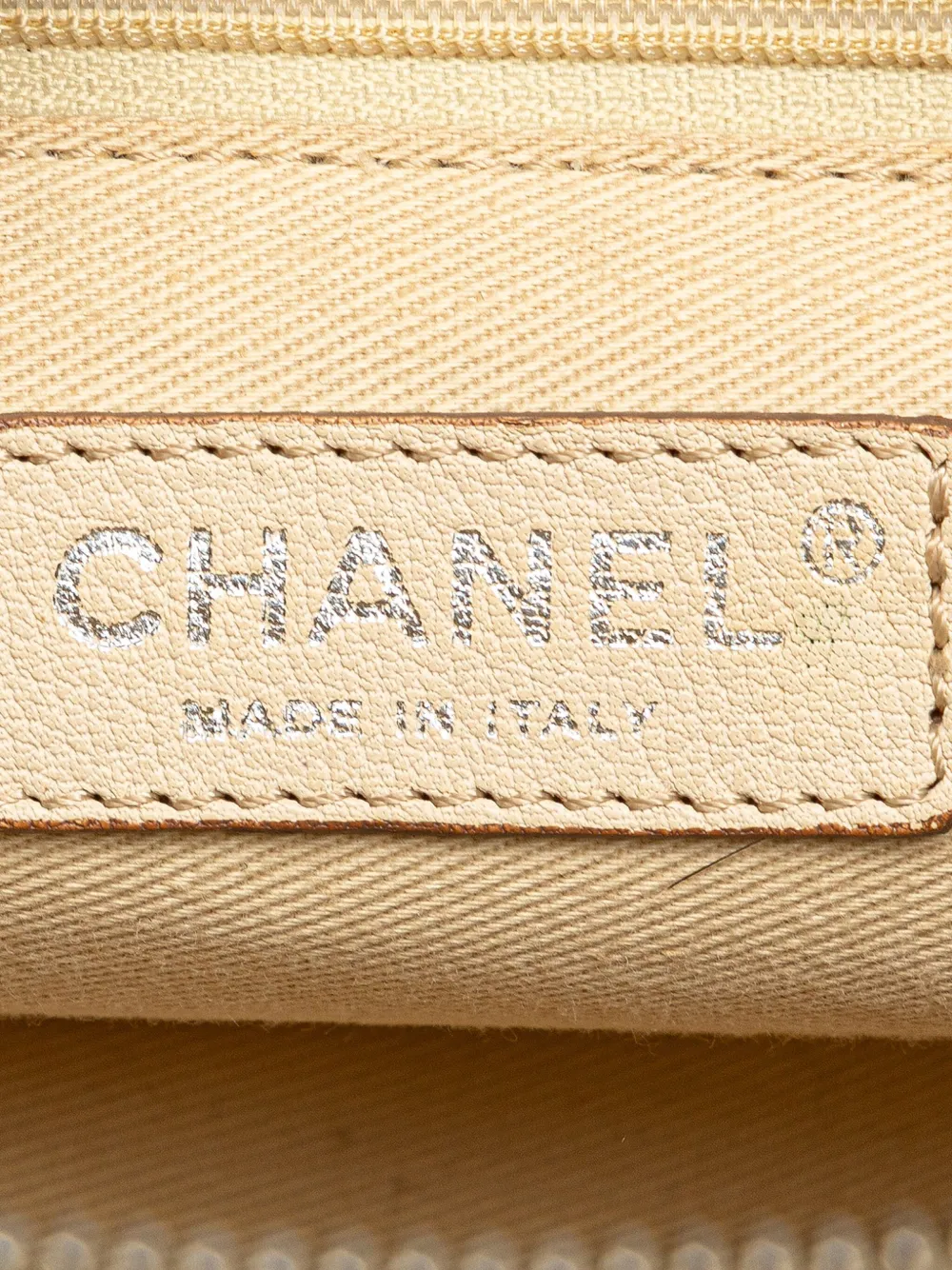 Pre-owned Chanel 2006-2008 Goatskin Square Stitch Essential Bowler Handbag In Brown