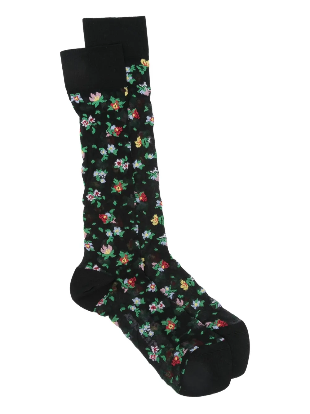 Stine Goya floral-print socks - ブラック Stine Goya floral-print socks - ブラック