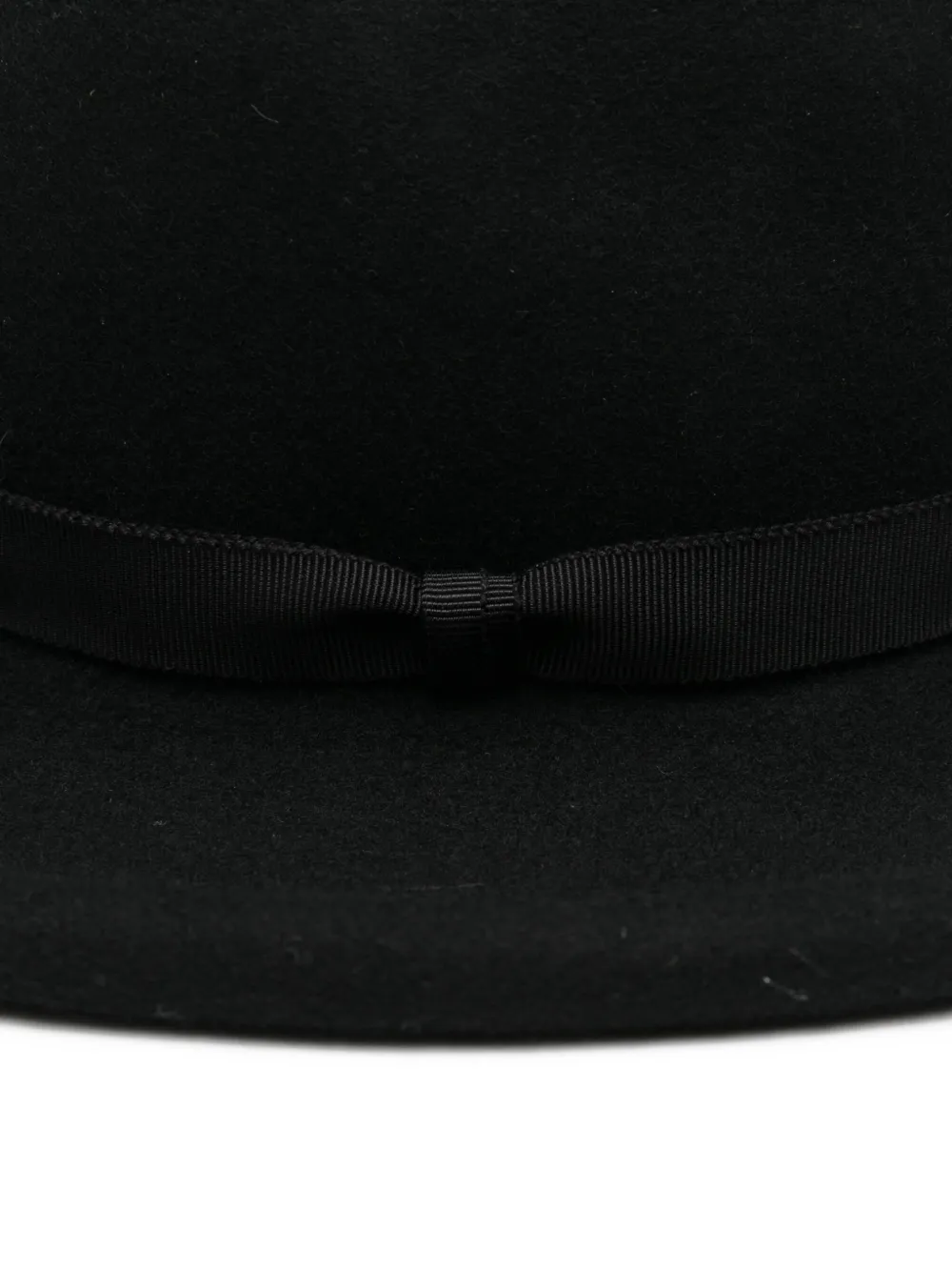 Yohji Yamamoto wool-felt fedora - Zwart