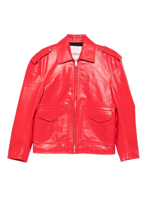 Fiorucci flap-pockets leather jacket