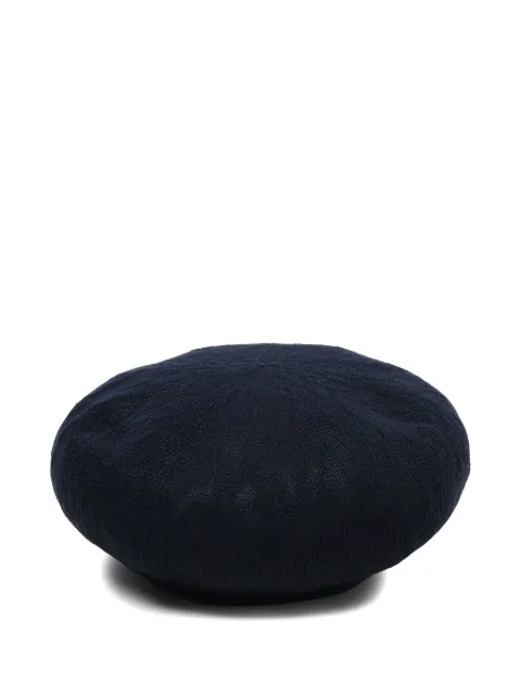 Neighborhood embroidered cotton-blend beret