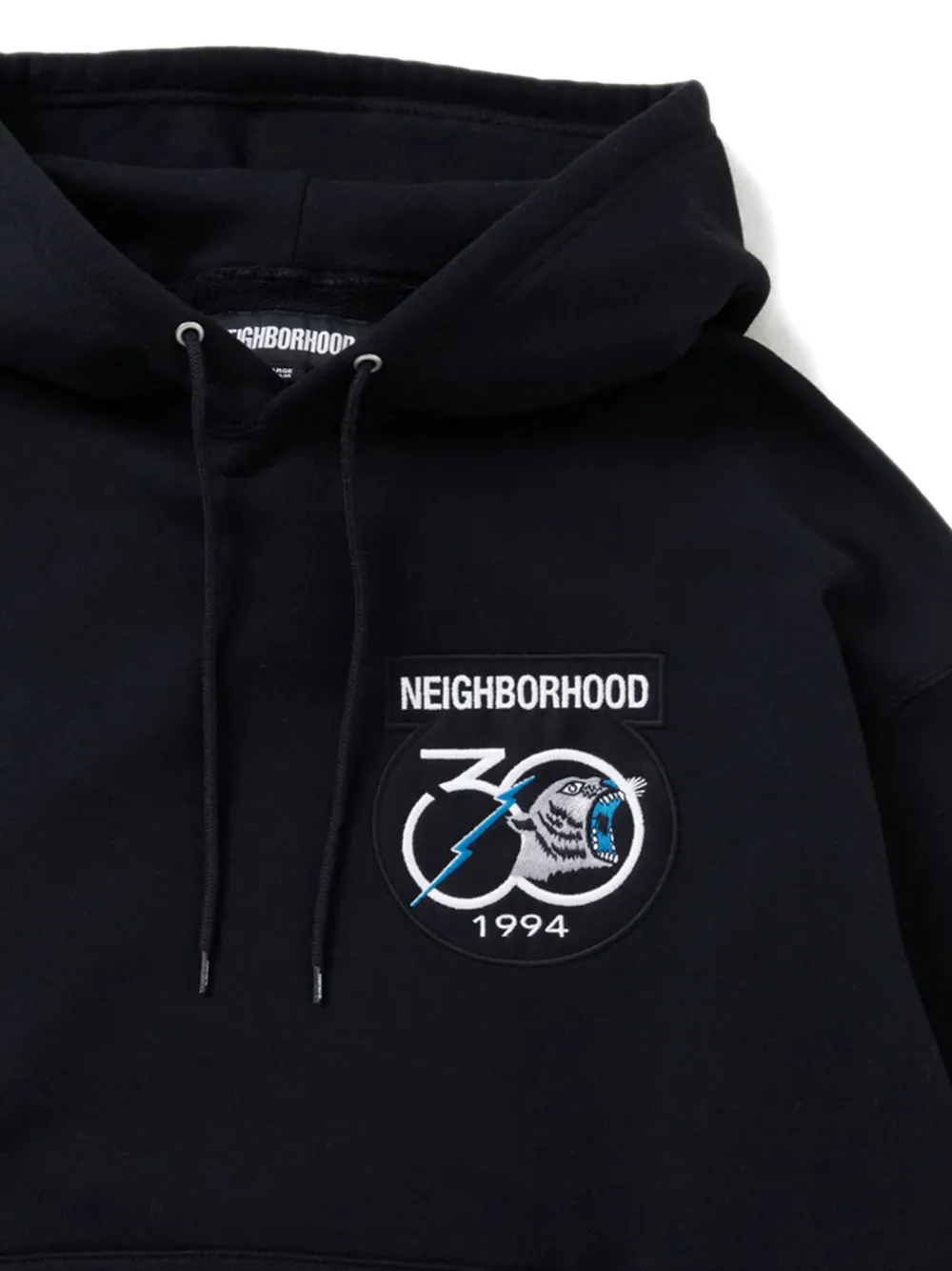 Neighborhood Hoodie met borduurwerk Zwart