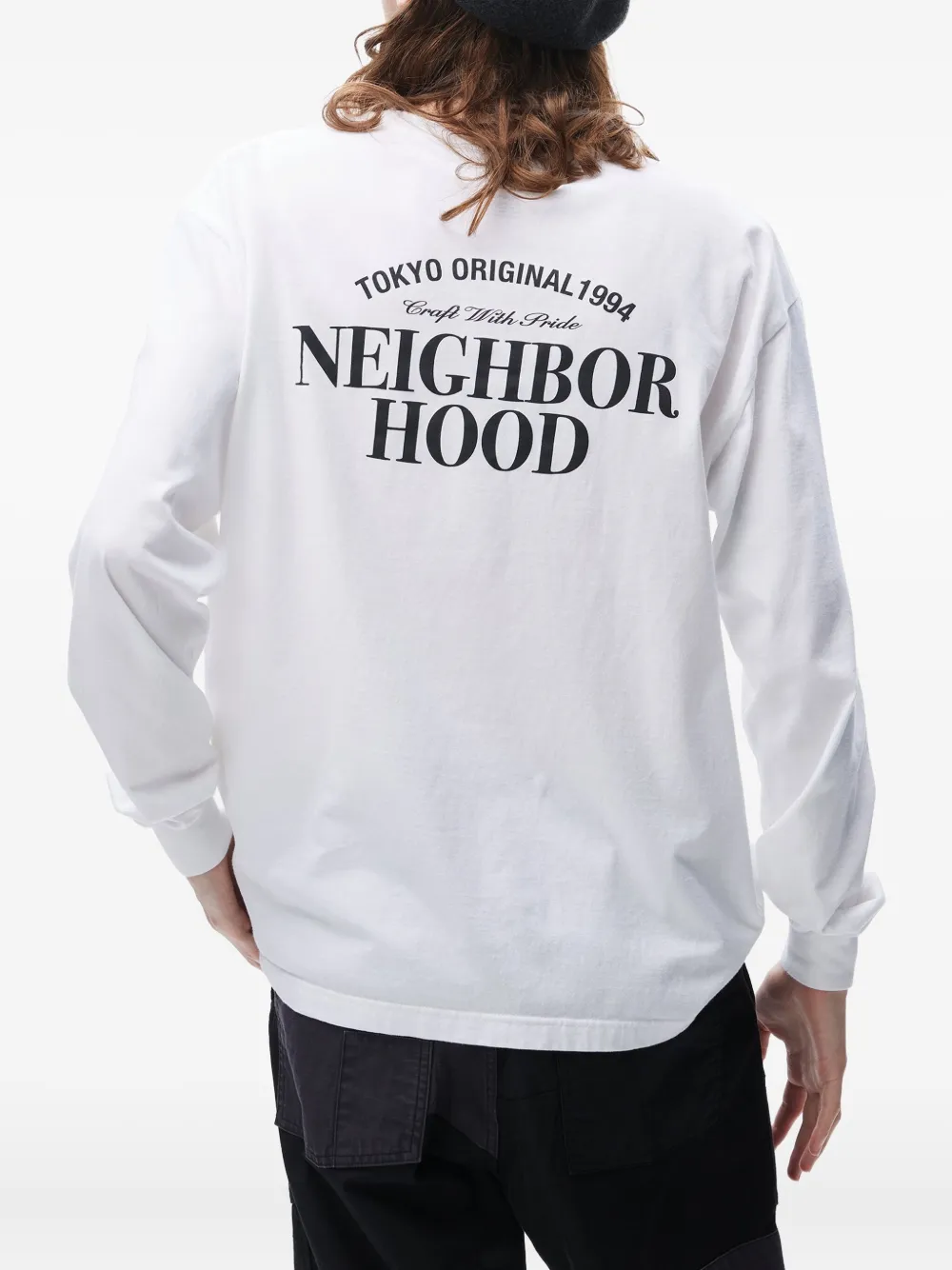 Neighborhood NH-2 T-shirt met lange mouwen Wit