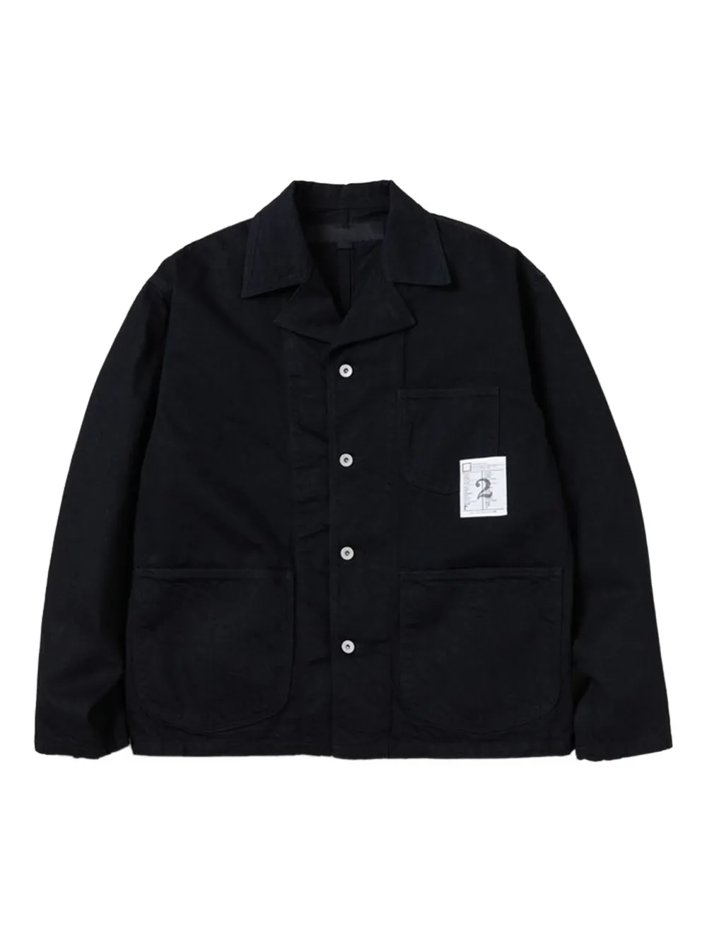 Neighborhood patch-pocket cotton jacket - Nero