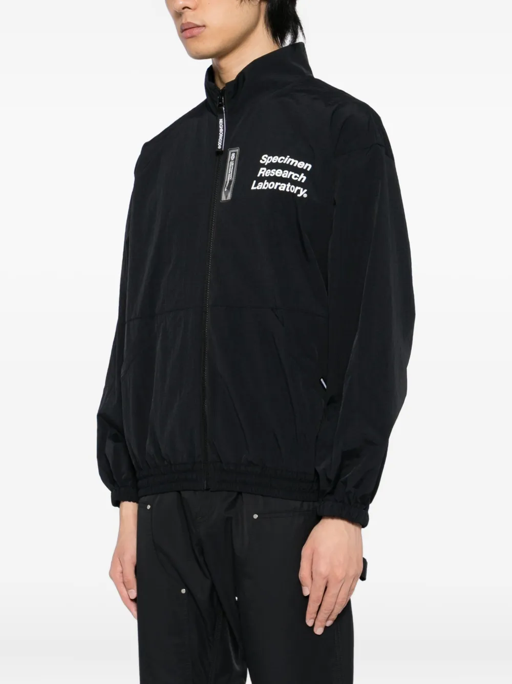 Neighborhood Jack met print Zwart