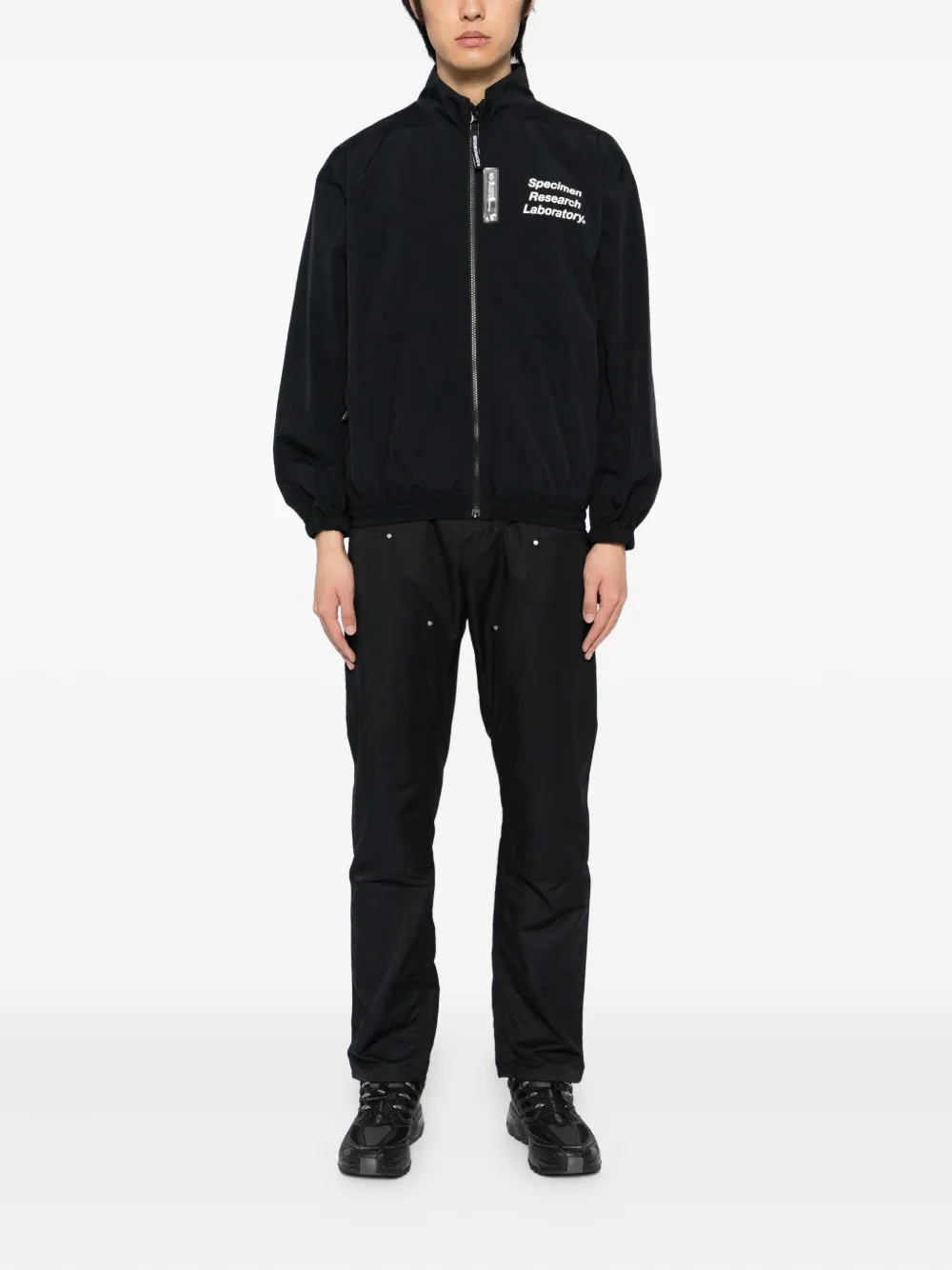 Neighborhood Jack met print Zwart