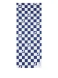 Neighborhood check-pattern bath towel - Blue