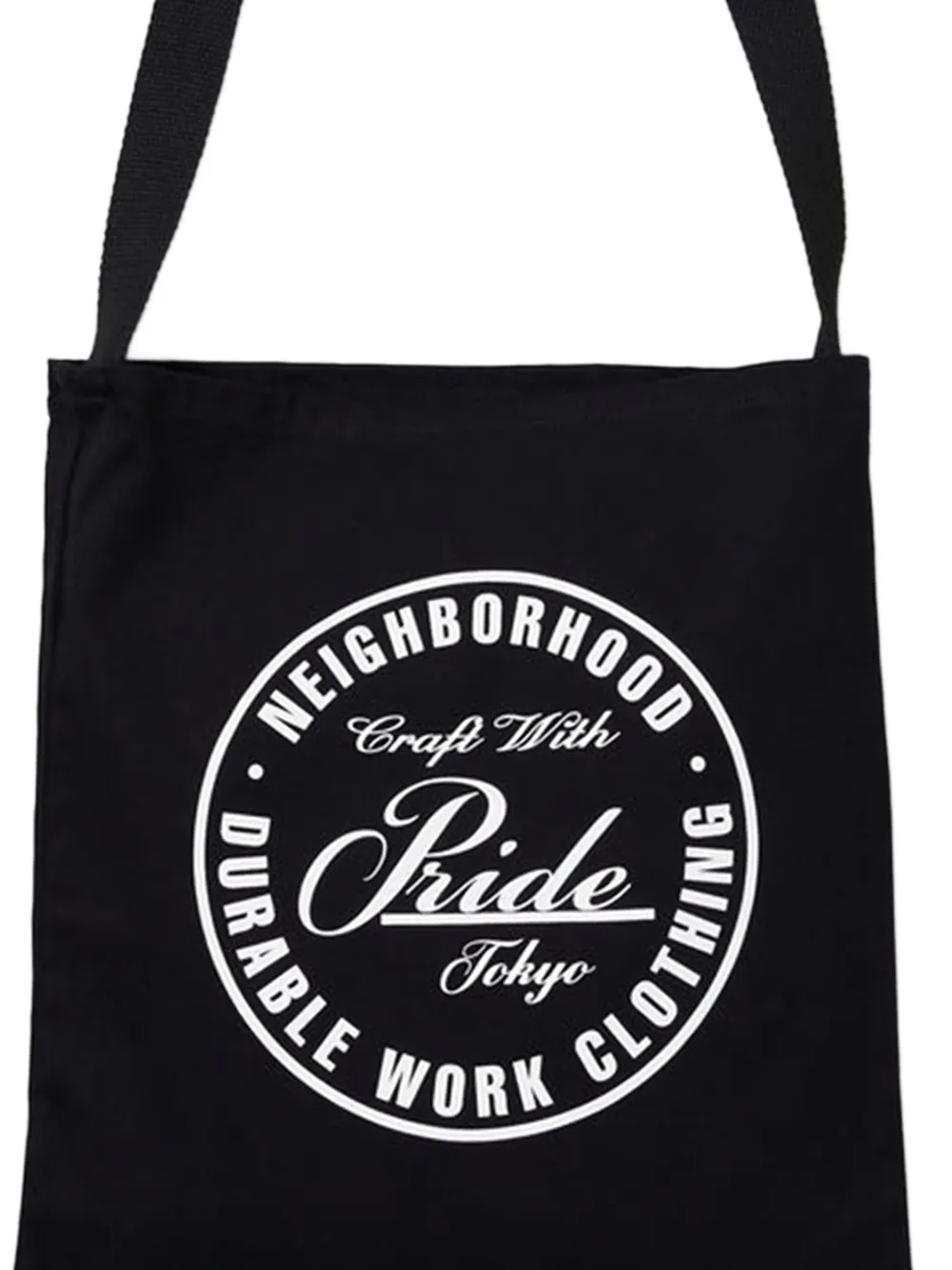 Neighborhood Shopper met logoprint Zwart