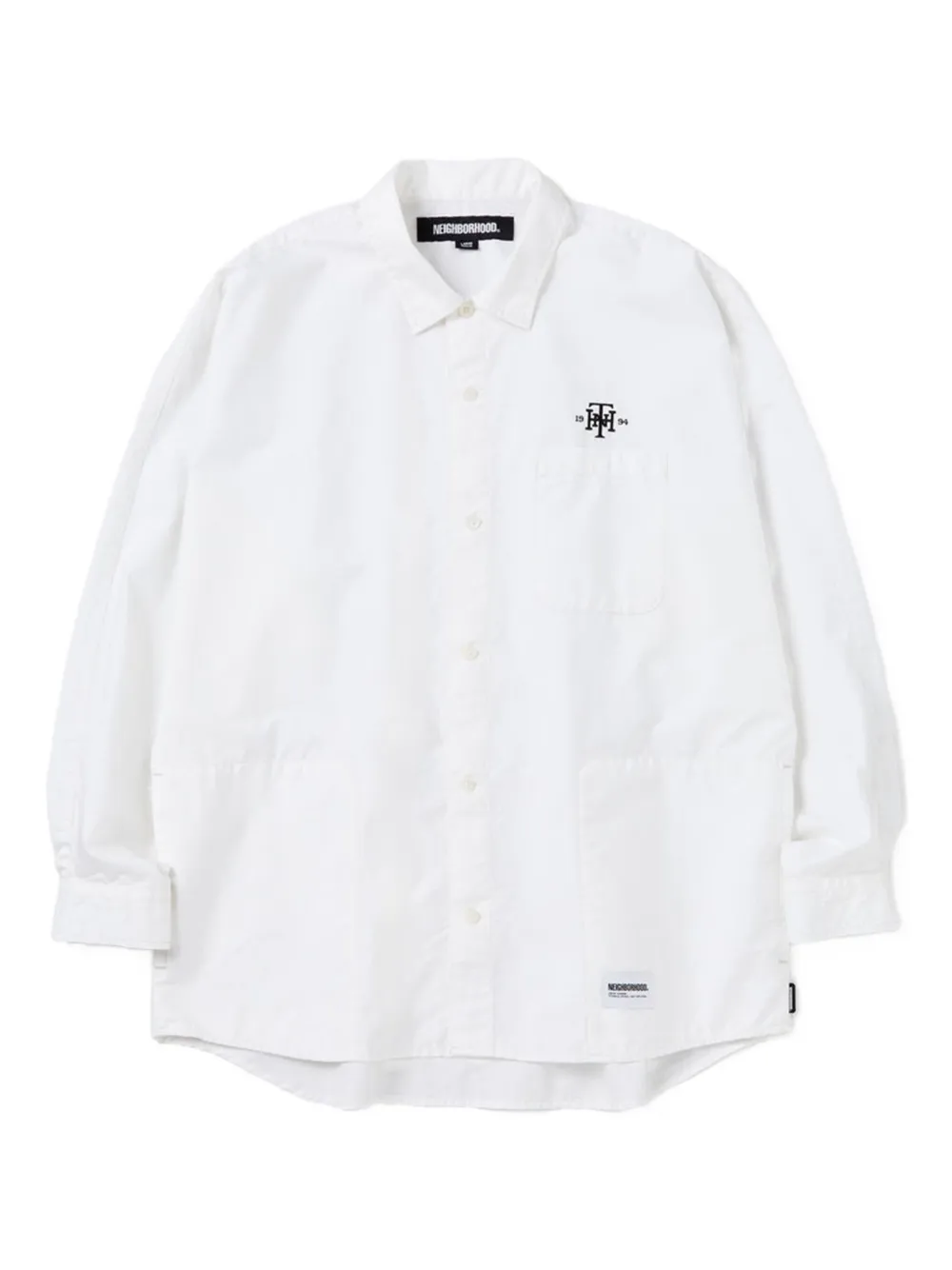 Neighborhood Trad logo-embroidered shirt | White | Image 1