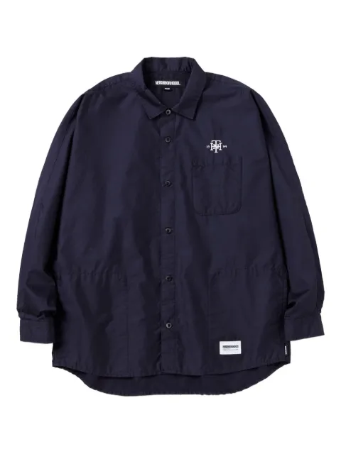 Neighborhood camisa con logo en la espalda