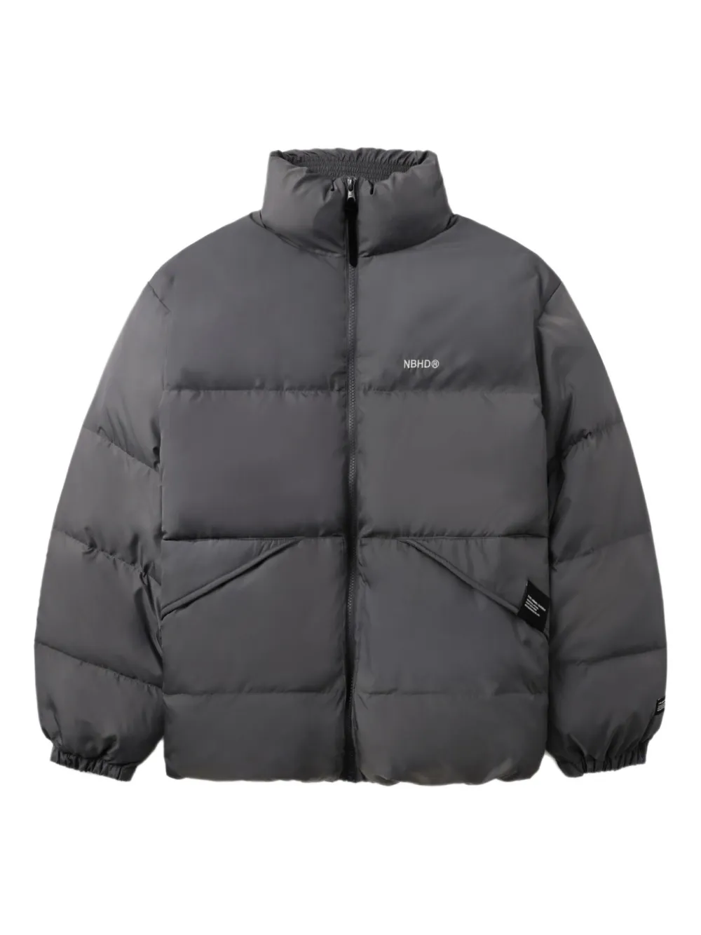 Neighborhood Quilted Padded Jacket In Gray